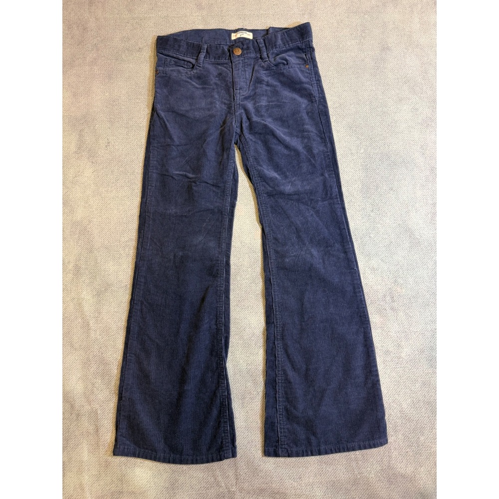 OshKosh Bgosh Girls Navy Blue Corduroy Flare Pants Size 8 494-815